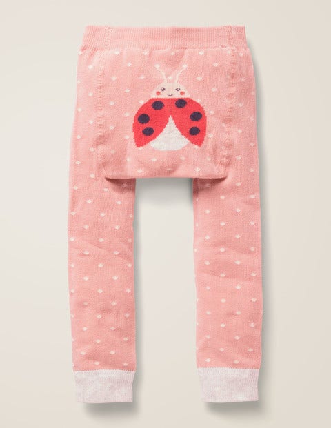 Legging En Maille - Petits pois rose craie Legging En Maille - Petits pois rose craie