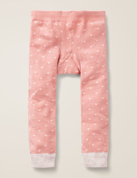 Legging En Maille - Petits pois rose craie Legging En Maille - Petits pois rose craie