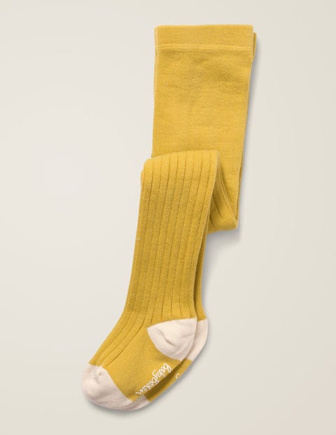 Ribbed Tights - Spicy Mustard Yellow Ribbed Tights - Spicy Mustard Yellow