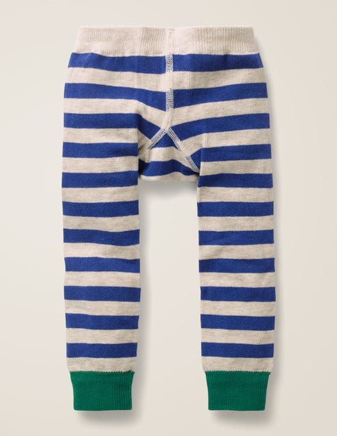 Strick-Leggings - Tiefblau/Hellbeige Meliert Strick-Leggings - Tiefblau/Hellbeige Meliert
