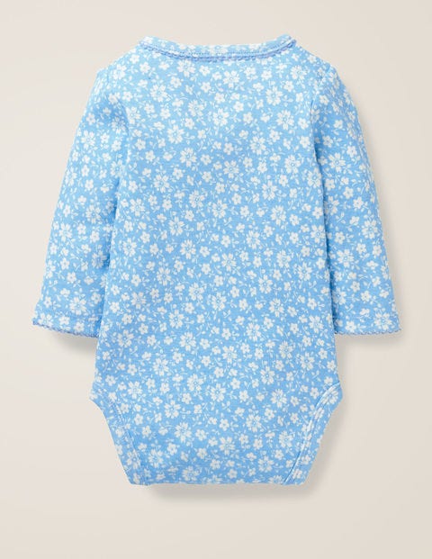 Floral Wrap Body - Light Sky Blue Vintage Floral Floral Wrap Body - Light Sky Blue Vintage Floral