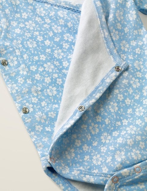Floral Wrap Body - Light Sky Blue Vintage Floral Floral Wrap Body - Light Sky Blue Vintage Floral