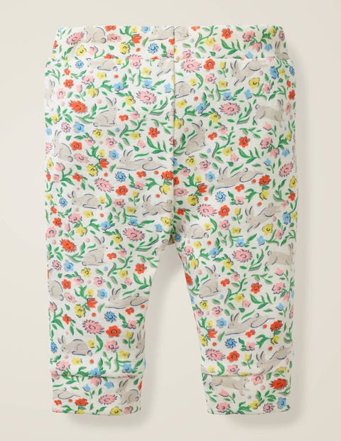 Printed Ribbed Leggings - Multi Wild Bunnies Printed Ribbed Leggings - Multi Wild Bunnies