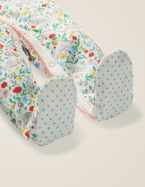 Printed Cosy Sleepsuit - Multi Wild Bunnies Printed Cosy Sleepsuit - Multi Wild Bunnies