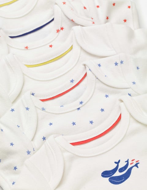 Wal-Bodys Im 5Er-Pack - Naturweiß, Babywale Wal-Bodys Im 5Er-Pack - Naturweiß, Babywale