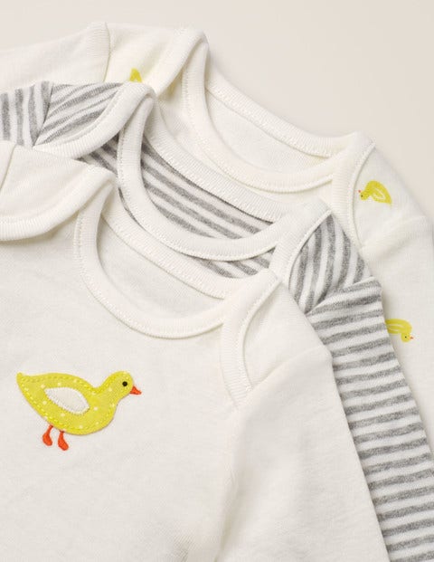 Enten-Bodys Im 3Er-Pack - Gelb, Entlein Enten-Bodys Im 3Er-Pack - Gelb, Entlein