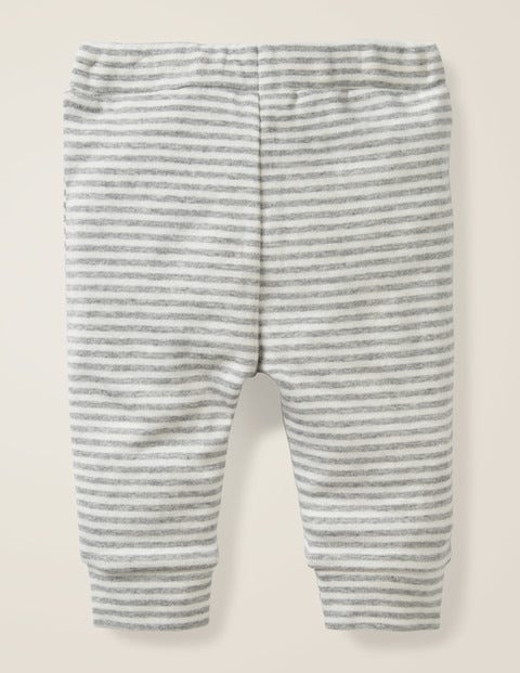 Stripy Ribbed Leggings - Ivory/Grey Marl Stripe Stripy Ribbed Leggings - Ivory/Grey Marl Stripe