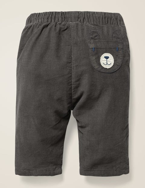 Schmal Geschnittene Cordhose - Dunkelgrau Schmal Geschnittene Cordhose - Dunkelgrau
