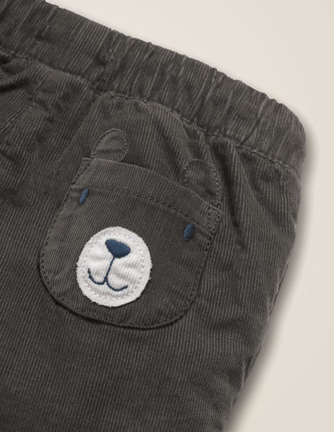 Schmal Geschnittene Cordhose - Dunkelgrau Schmal Geschnittene Cordhose - Dunkelgrau