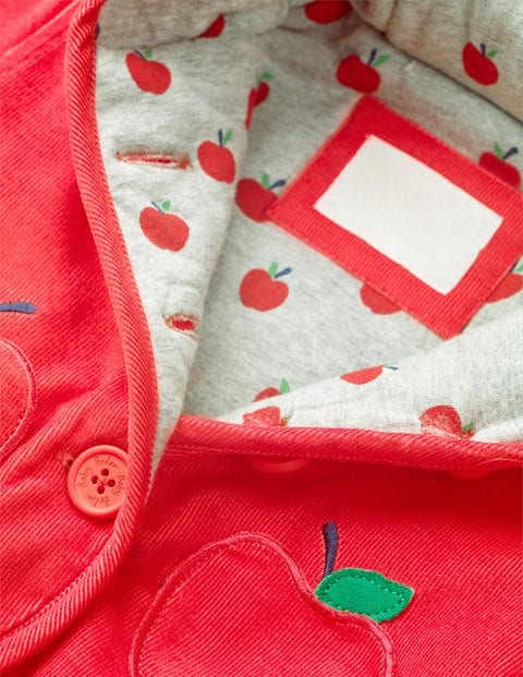Cosy Cord Jacket - Carmine Red Apple Cosy Cord Jacket - Carmine Red Apple