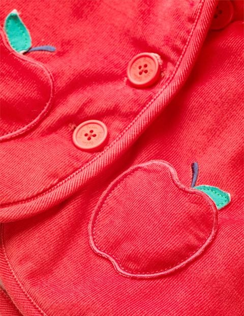 Cosy Cord Jacket - Carmine Red Apple Cosy Cord Jacket - Carmine Red Apple