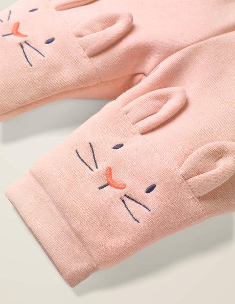 Bunny Knee Bottoms - Chalky Pink Marl Bunnies Bunny Knee Bottoms - Chalky Pink Marl Bunnies
