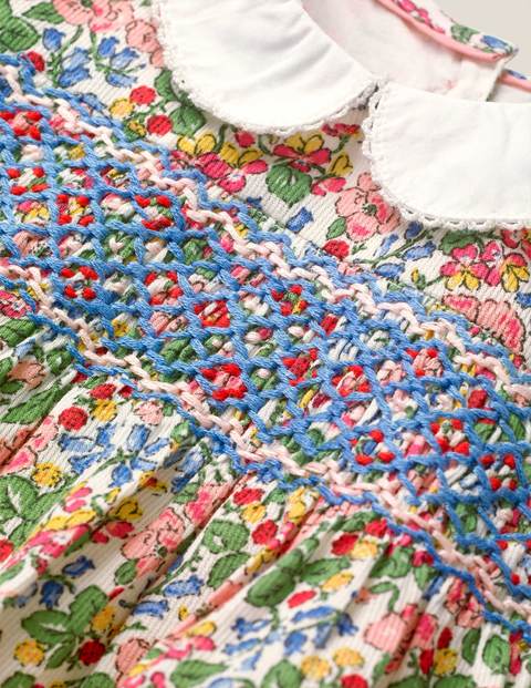 Smocked Printed Romper - Chalky Pink Flower Berry Smocked Printed Romper - Chalky Pink Flower Berry