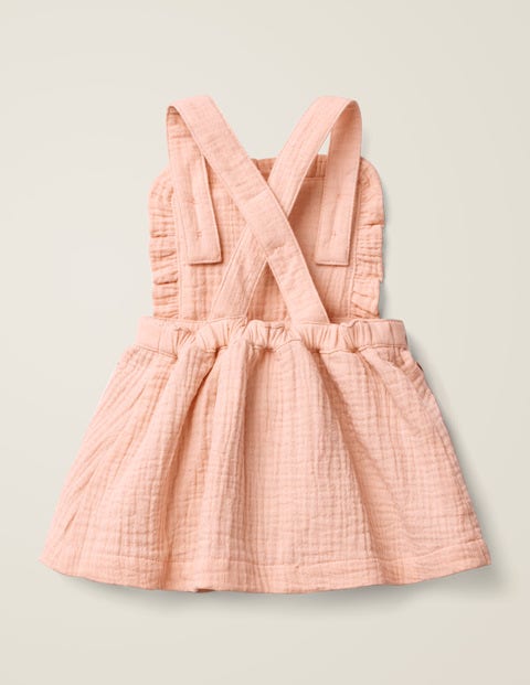 Floral Embroidered Pinafore - Provence Dusty Pink Embroidery Floral Embroidered Pinafore - Provence Dusty Pink Embroidery