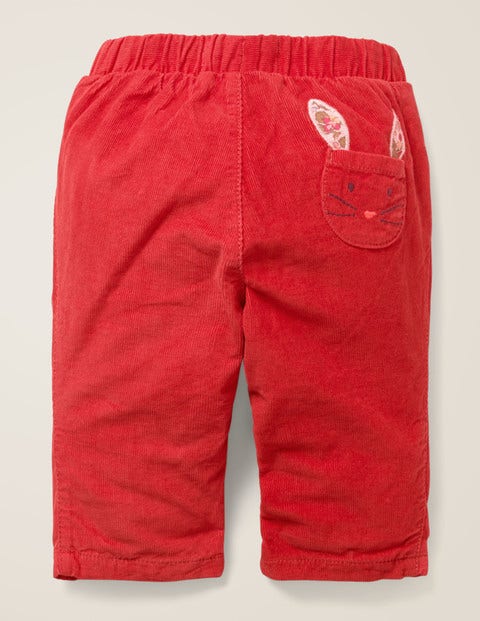 Slim Cord Pants - Carmine Red Bunny Slim Cord Pants - Carmine Red Bunny