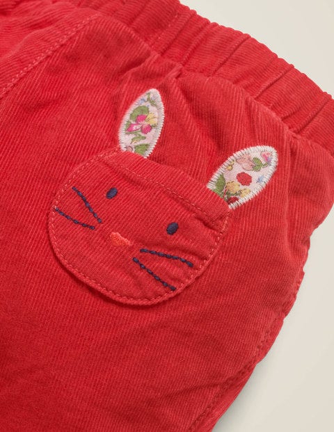Slim Cord Pants - Carmine Red Bunny Slim Cord Pants - Carmine Red Bunny