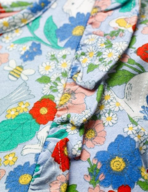 Gemustertes Jerseykleid - Bunt, Blumen-/Tiermuster Gemustertes Jerseykleid - Bunt, Blumen-/Tiermuster