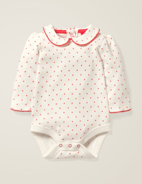 Collared Body - Ivory/Carmine Spot Collared Body - Ivory/Carmine Spot