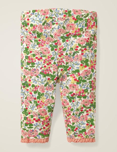 Lace Hem Leggings - Chalky Pink Flower Berry Lace Hem Leggings - Chalky Pink Flower Berry