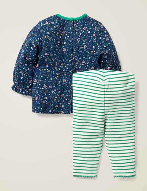 Supersoft Jersey Play Set - Starboard Blue Ditsy Floral Supersoft Jersey Play Set - Starboard Blue Ditsy Floral