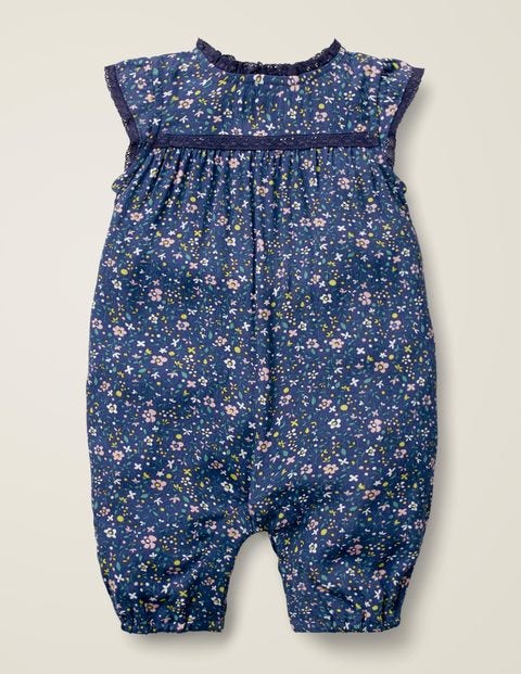 Pretty Woven Romper - Starboard Blue Ditsy Floral Pretty Woven Romper - Starboard Blue Ditsy Floral