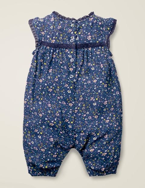 Pretty Woven Romper - Starboard Blue Ditsy Floral Pretty Woven Romper - Starboard Blue Ditsy Floral