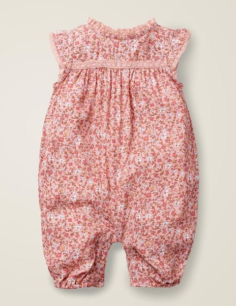 Pretty Woven Romper - Chalky Pink Ditsy Floral Pretty Woven Romper - Chalky Pink Ditsy Floral