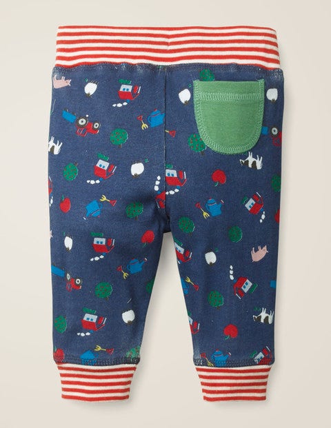 Wendehose Aus Jersey - Segelblau, Bauernhofmotiv Wendehose Aus Jersey - Segelblau, Bauernhofmotiv