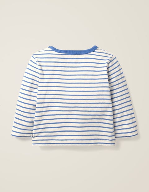 Novelty Animal T-Shirt - Ivory/Elizabethan Blue Apple Novelty Animal T-Shirt - Ivory/Elizabethan Blue Apple