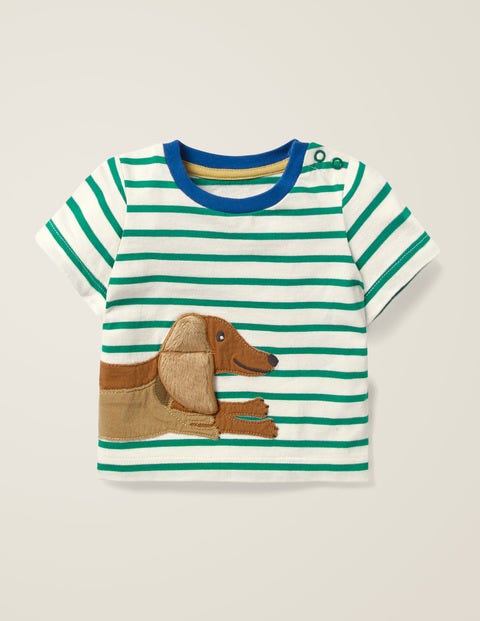Novelty Animal T-Shirt - Ivory/Hike Green Dogs Novelty Animal T-Shirt - Ivory/Hike Green Dogs