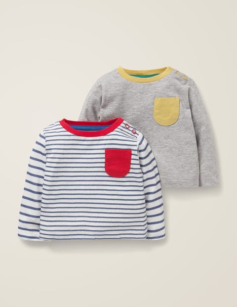 Twin Pack T-Shirts - Ivory/Starboard Blue Pack Twin Pack T-Shirts - Ivory/Starboard Blue Pack