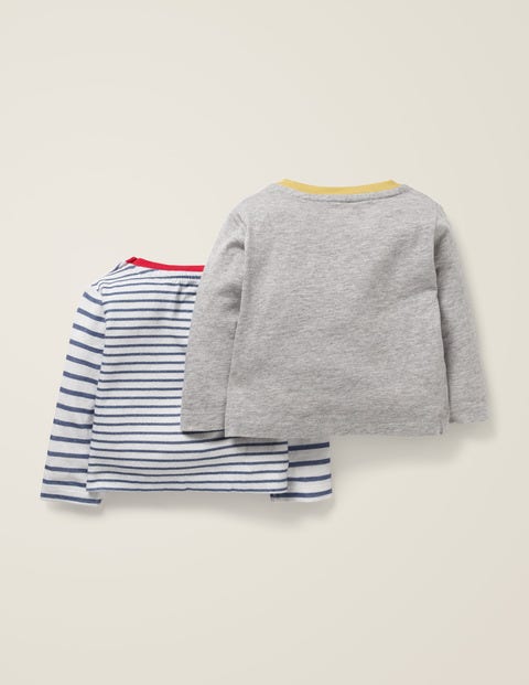 Twin Pack T-Shirts - Ivory/Starboard Blue Pack Twin Pack T-Shirts - Ivory/Starboard Blue Pack