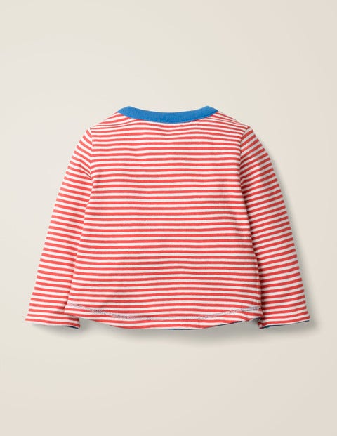 Reversible Printed T-Shirt - Ivory/Poppadew Red Tractor Reversible Printed T-Shirt - Ivory/Poppadew Red Tractor