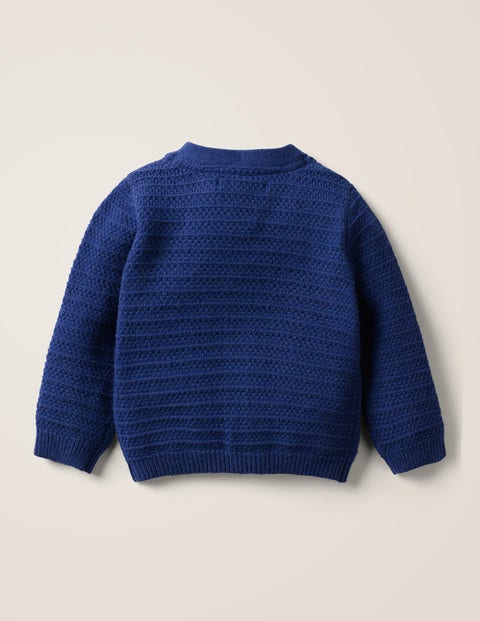 Gemütlicher Cardigan Für Jungs - Segelblau Gemütlicher Cardigan Für Jungs - Segelblau