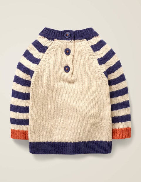 Pullover Mit Fuchsmotiv - Segelblau, Fuchs Pullover Mit Fuchsmotiv - Segelblau, Fuchs