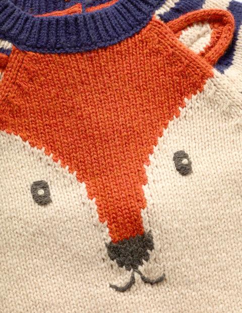 Pullover Mit Fuchsmotiv - Segelblau, Fuchs Pullover Mit Fuchsmotiv - Segelblau, Fuchs