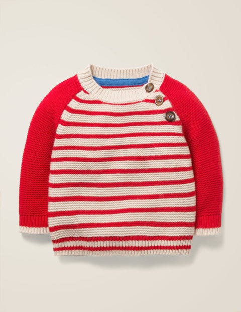 Fun Stripe Jumper - Rockabilly Red/Ecru Fun Stripe Jumper - Rockabilly Red/Ecru