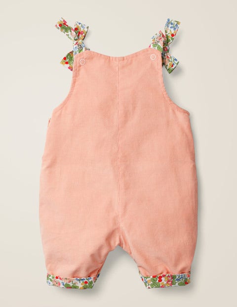 Heart Pocket Cord Dungaree - Chalky Pink Heart Pocket Cord Dungaree - Chalky Pink