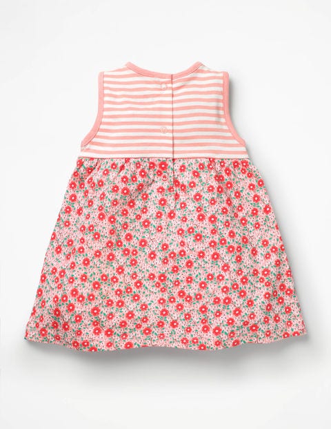 Printed Jersey Dress - Shell Pink Primrose Printed Jersey Dress - Shell Pink Primrose
