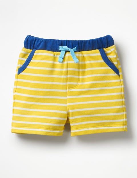 Fun Jersey Shorts - Sweetcorn Yellow/White Stripe Fun Jersey Shorts - Sweetcorn Yellow/White Stripe