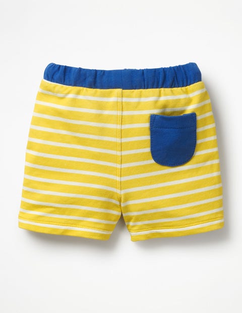 Fun Jersey Shorts - Sweetcorn Yellow/White Stripe Fun Jersey Shorts - Sweetcorn Yellow/White Stripe