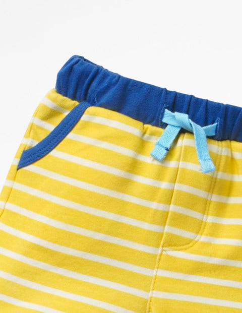 Fun Jersey Shorts - Sweetcorn Yellow/White Stripe Fun Jersey Shorts - Sweetcorn Yellow/White Stripe