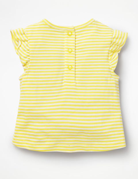 Summer Appliqué T-Shirt - White/Primrose Yellow Summer Appliqué T-Shirt - White/Primrose Yellow