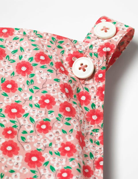 Frilly Printed Romper - Shell Pink Primrose Frilly Printed Romper - Shell Pink Primrose