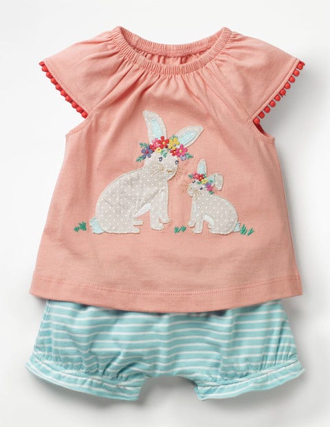Jersey Logo Play Set - Shell Pink Bunnies Jersey Logo Play Set - Shell Pink Bunnies