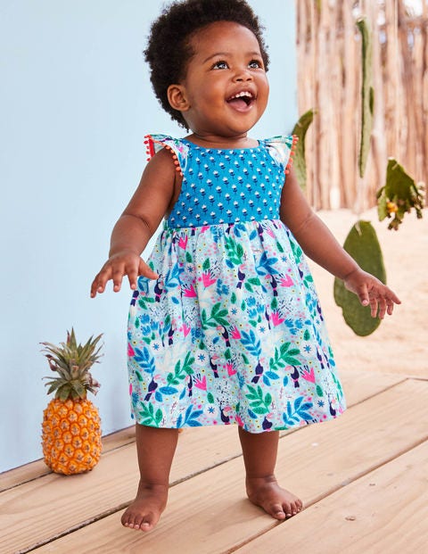 Webkleid Mit Mustermix - Bunt, Tukangarten Webkleid Mit Mustermix - Bunt, Tukangarten