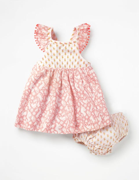 Hotchpotch Woven Dress - Shell Pink Folk Friends Hotchpotch Woven Dress - Shell Pink Folk Friends