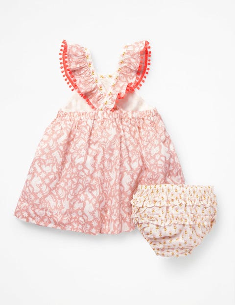 Hotchpotch Woven Dress - Shell Pink Folk Friends Hotchpotch Woven Dress - Shell Pink Folk Friends
