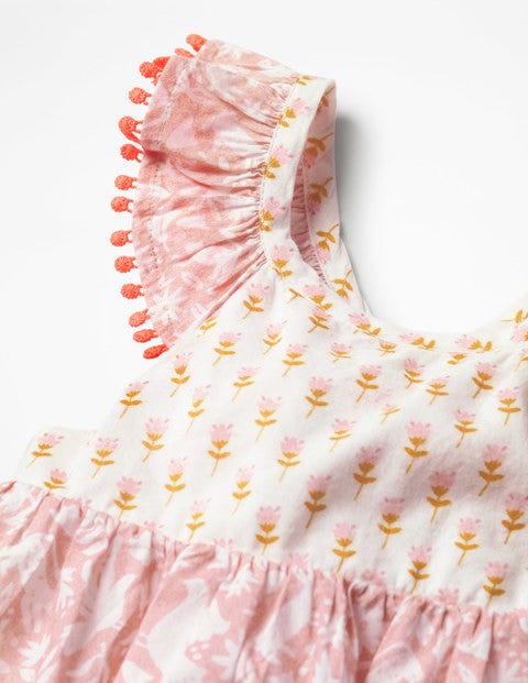 Hotchpotch Woven Dress - Shell Pink Folk Friends Hotchpotch Woven Dress - Shell Pink Folk Friends