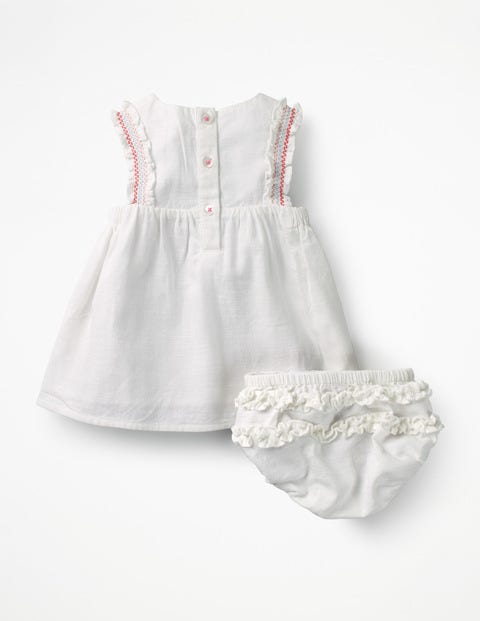 Floral Embroidered Dress - White Bird Embroidery Floral Embroidered Dress - White Bird Embroidery